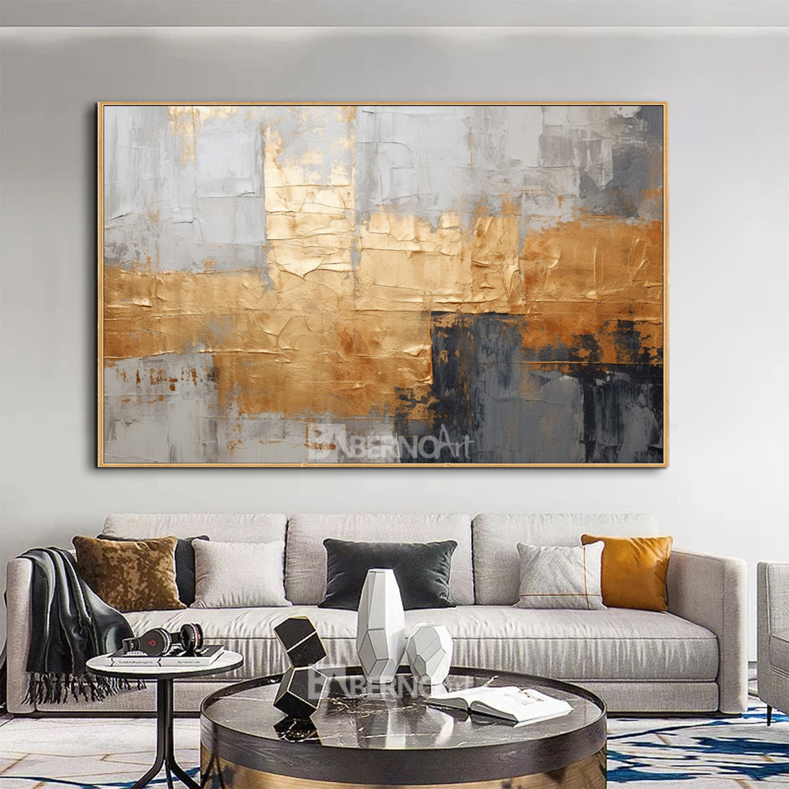 Tableau décoratif Gold Tapestry art abstrait