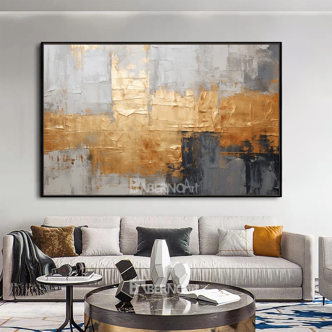 Tableau décoratif Gold Tapestry art abstrait