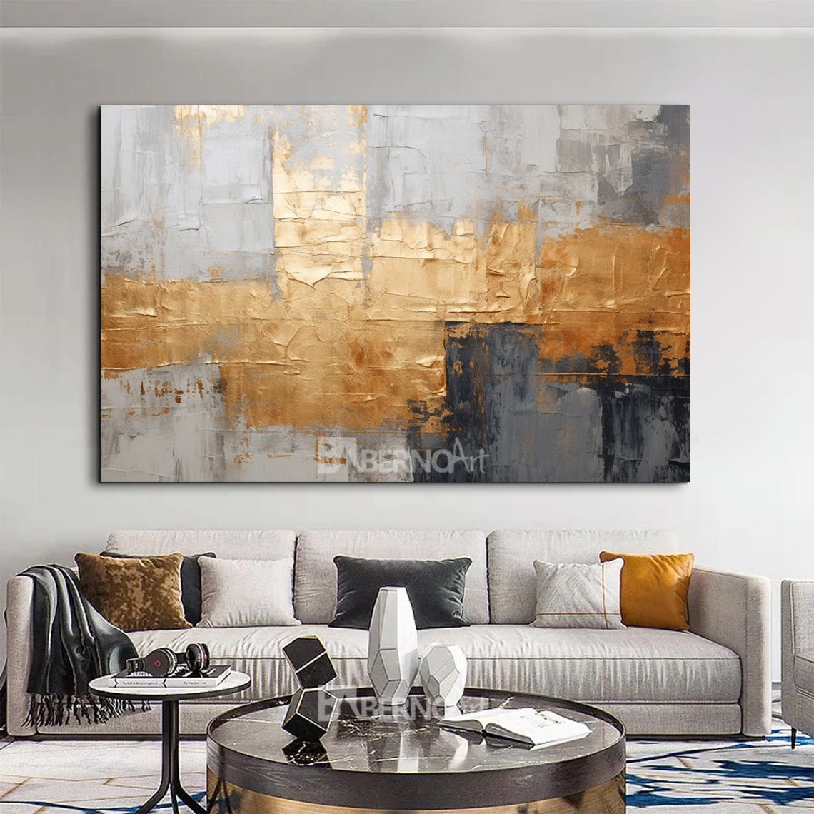 Tableau décoratif Gold Tapestry art abstrait