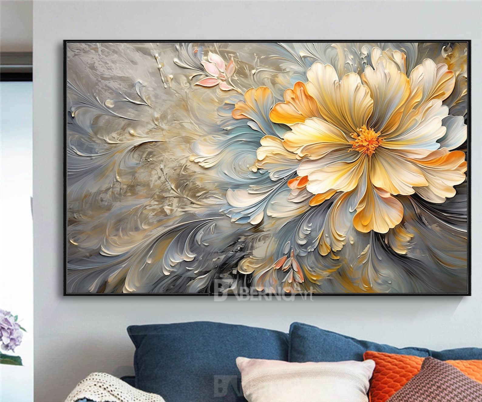 Tableau décoratif -Rythme- art floral