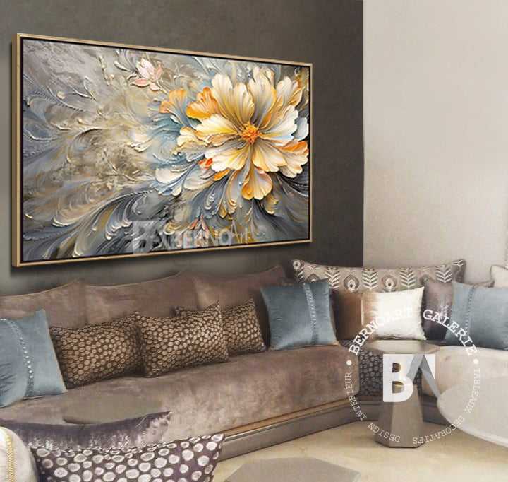 Tableau décoratif -Rythme- art floral