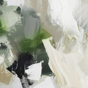 Tableau décoratif diptyque -Émeraude- art abstrait