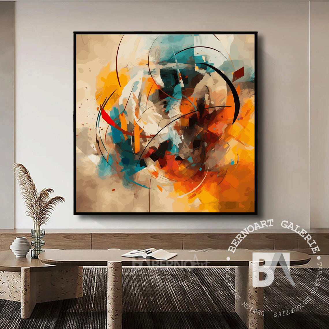 Tableau décoratif -Diagramme- art abstrait