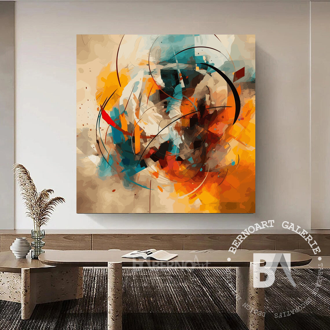 Tableau décoratif -Diagramme- art abstrait