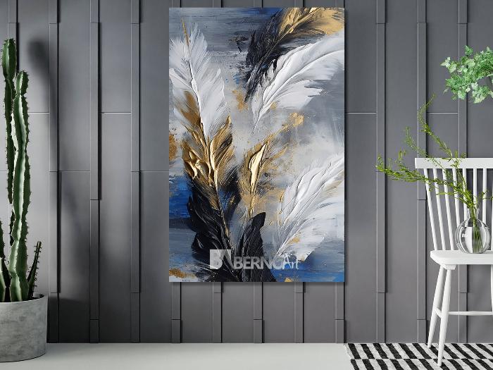 Tableau décoratif -FEATHERS- art moderne