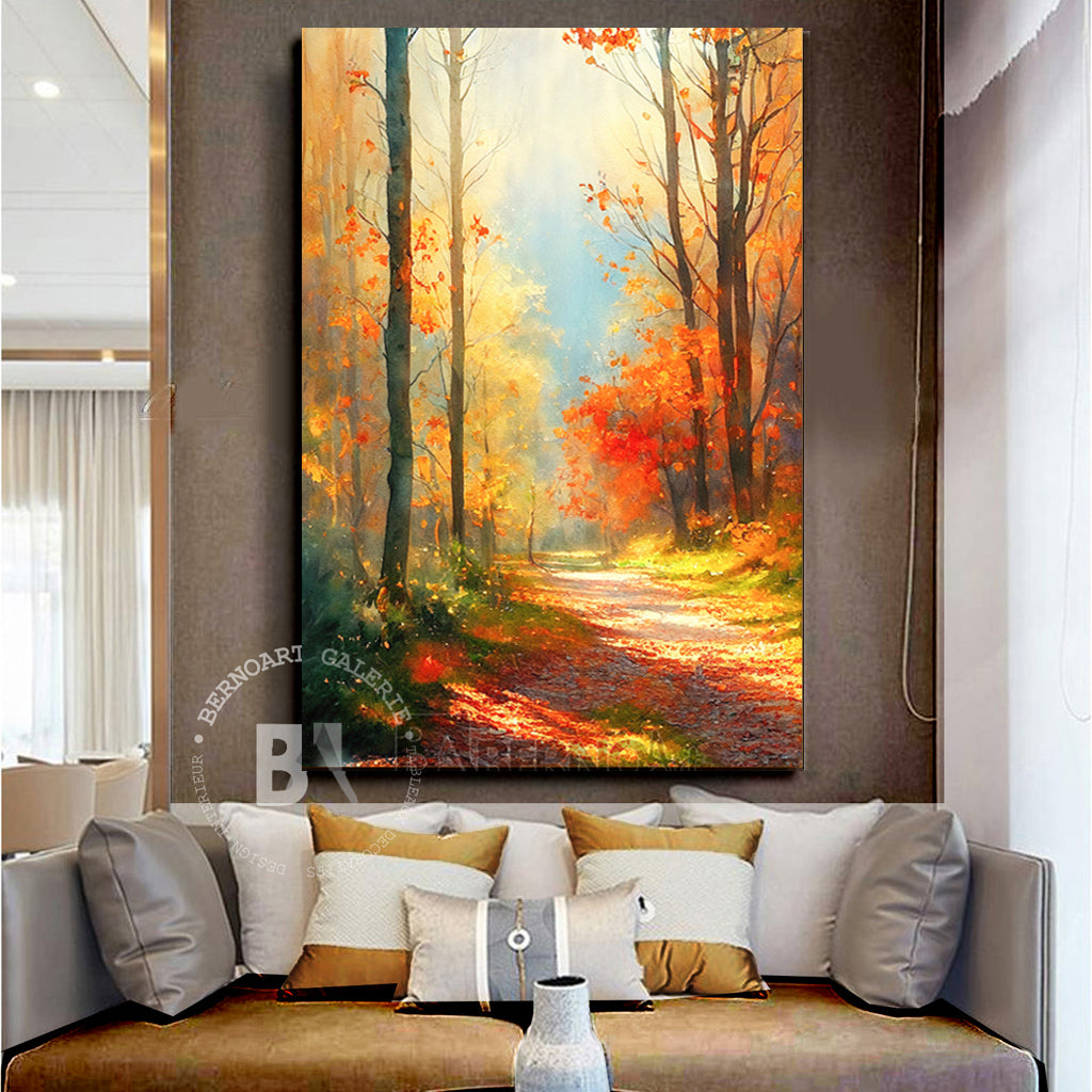 Tableau décoratif -Automn forest- Art nature – Bernoart