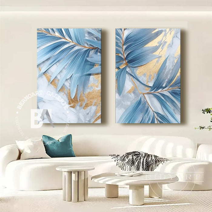 Tableau mural Bleu Élégance