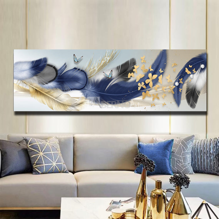 Tableau décoratif -Plumes-art moderne