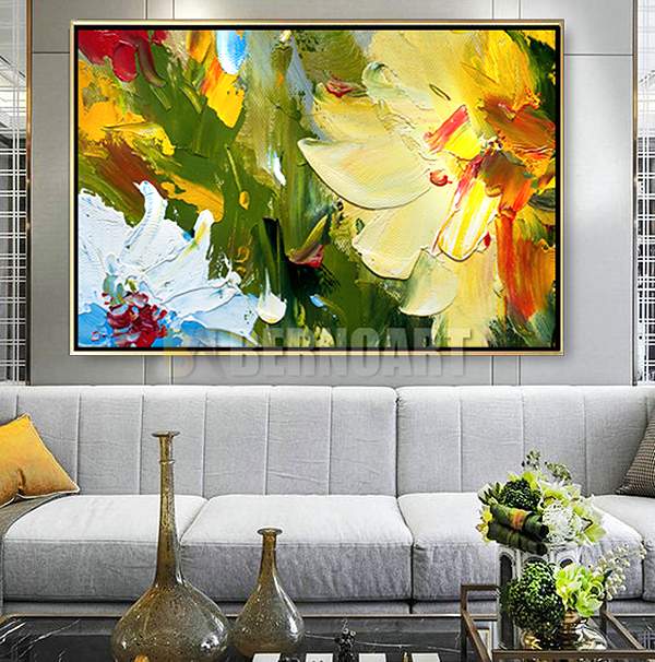 Tableau décoratif -Beautiful Yellow Flowers- art floral