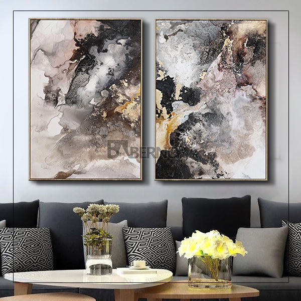 Tableau décoratif Black clouds art abstrait