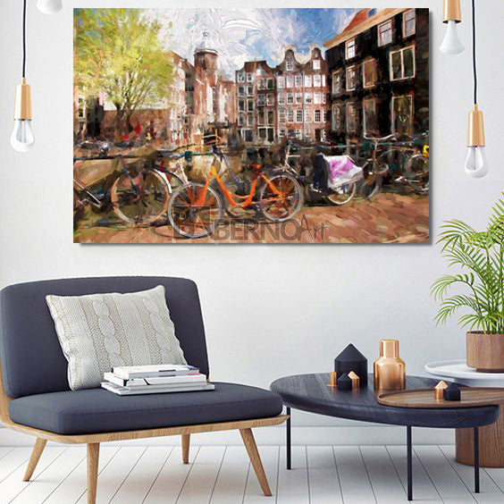 Tableau décoratif -Amsterdam- art villes et monuments